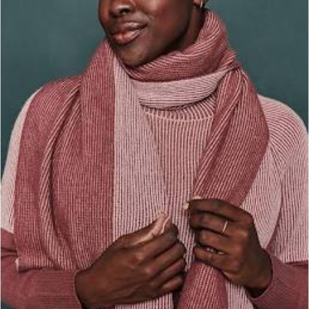 Summersalt Two-Tone Pink/Wine Scarf